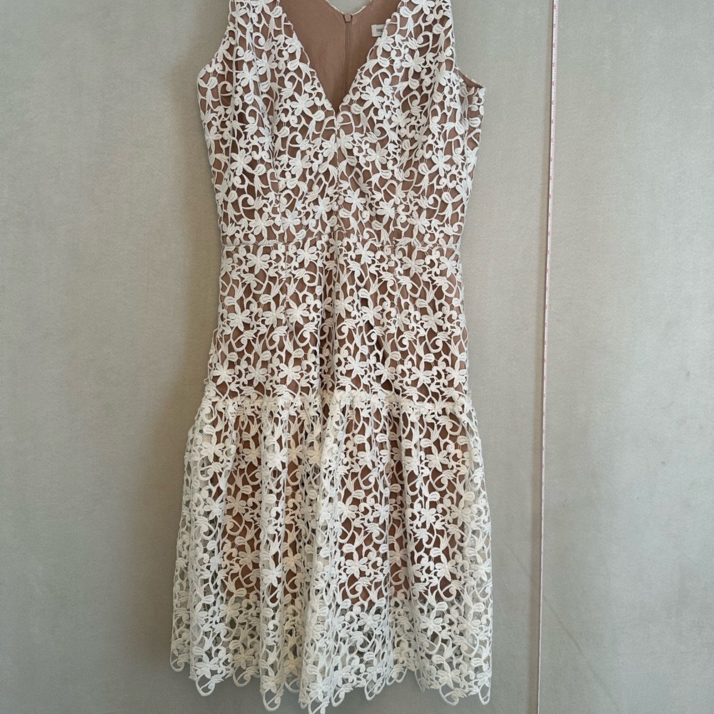 Spring Elegant White Lace Dress